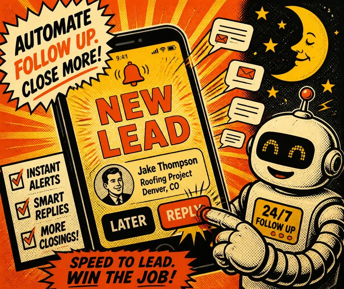 Sales agent answering leads