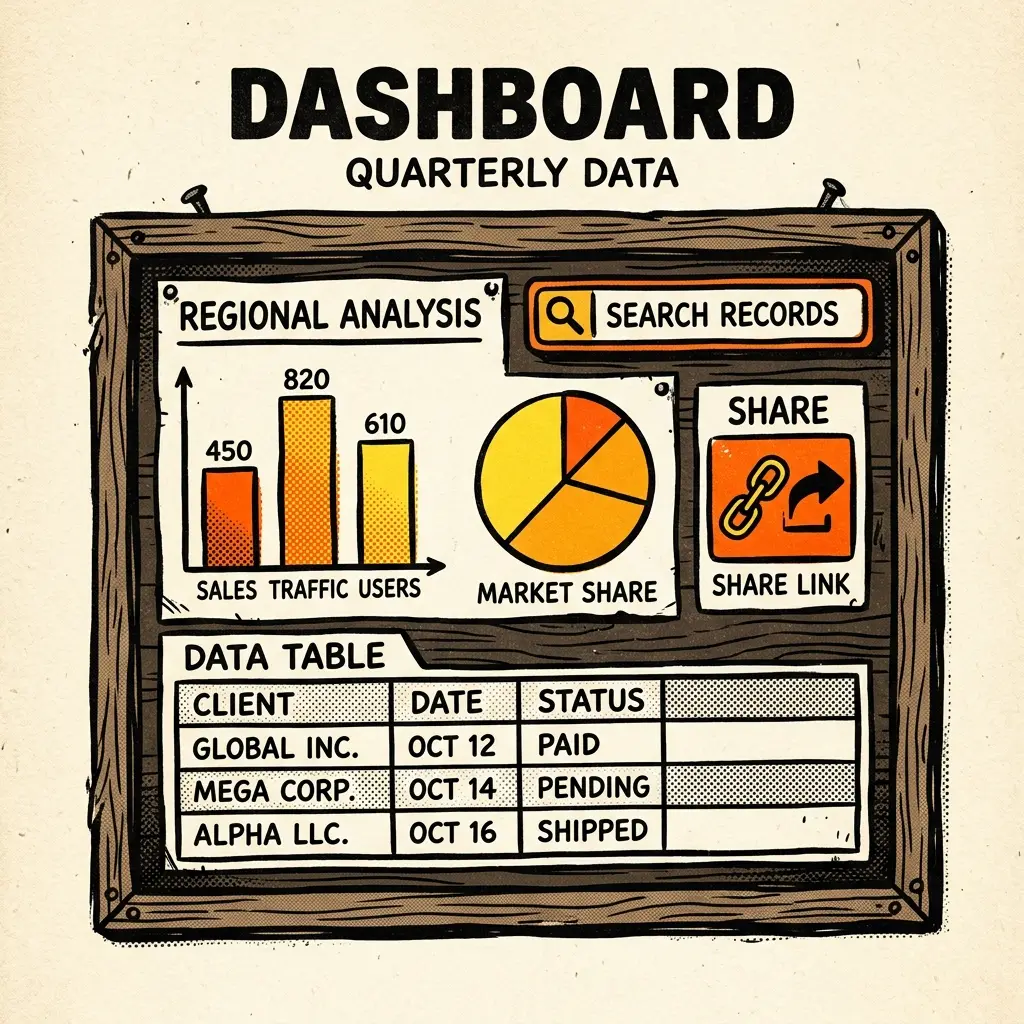 Visualizing data on boards